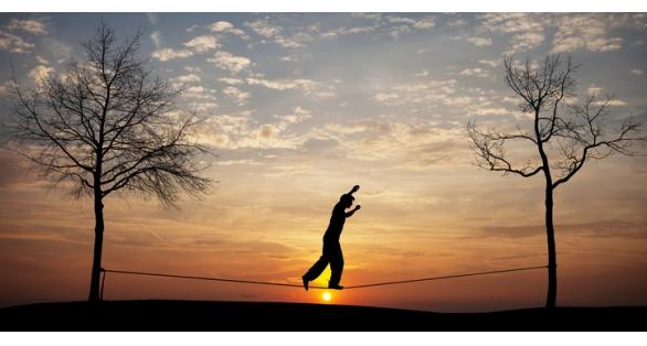 How to walk a tightrope?